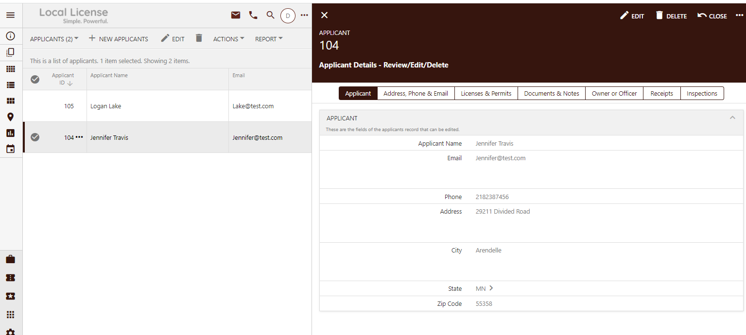 Local License Demo